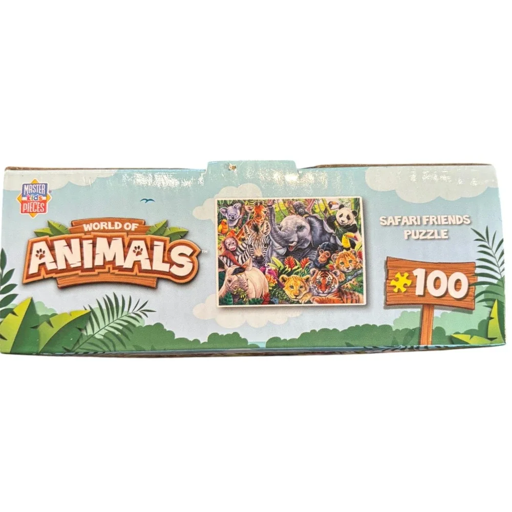 MasterKids Pieces World of Animals Safari Friends 100 Piece Jigsaw Puzzle